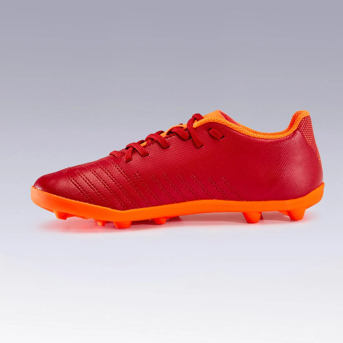 Kids' Dry Pitch Lace-Up Football Boots Agility 140 FG - Blue/Yellow