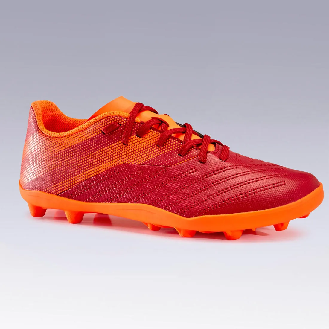 Kids' Dry Pitch Lace-Up Football Boots Agility 140 FG - Blue/Yellow