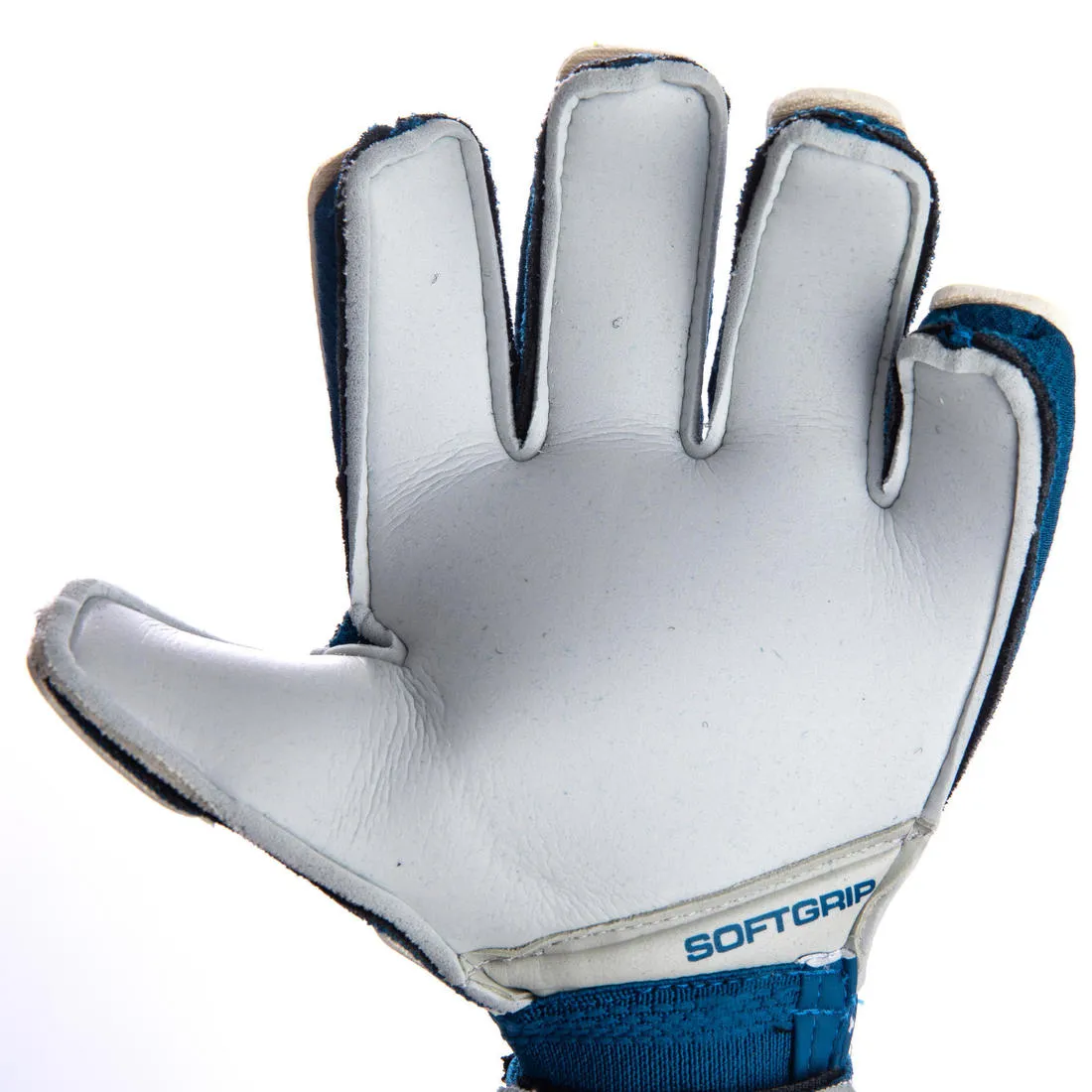 Kids' Football Goalkeeper Gloves F500 - Blue/Red