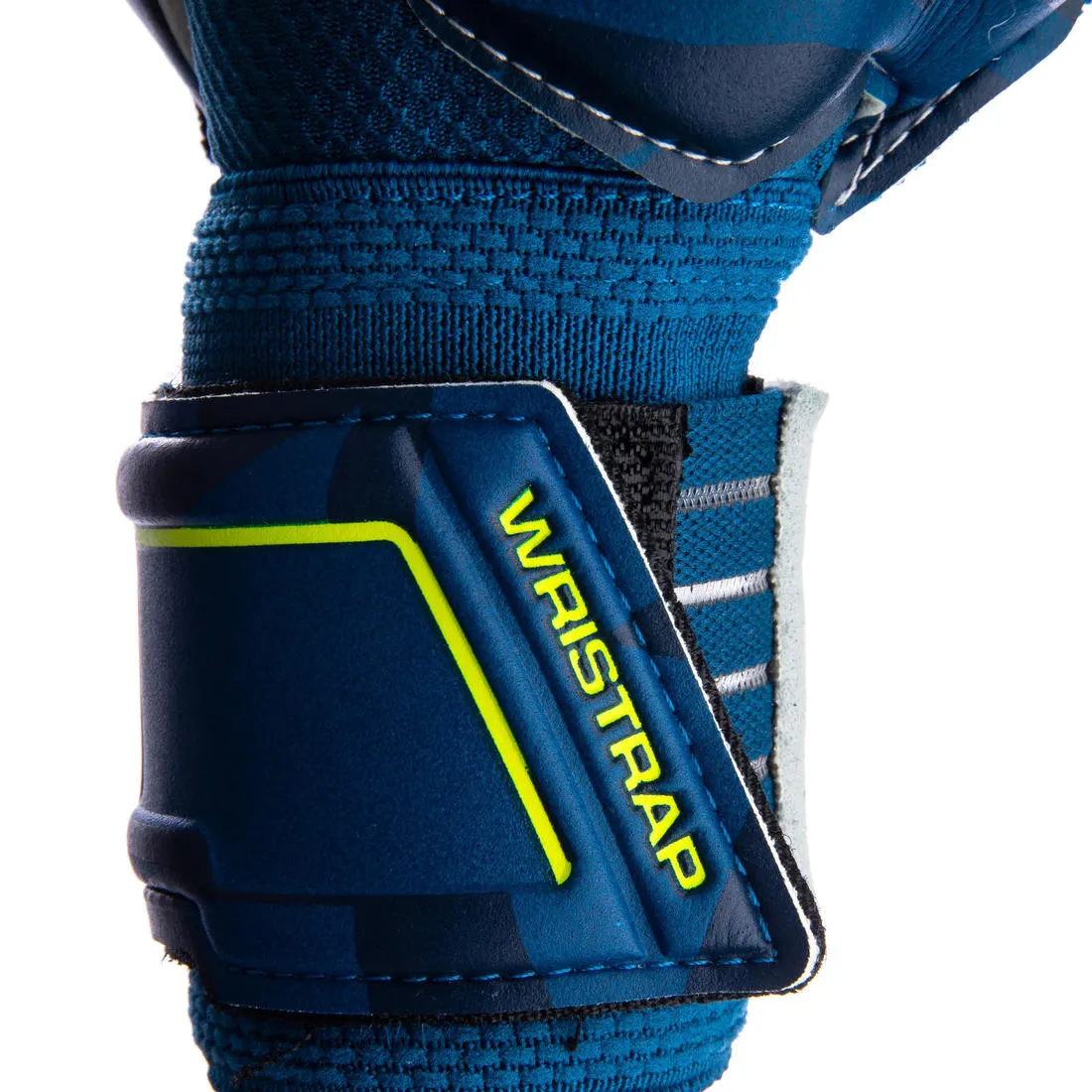 Kids' Football Goalkeeper Gloves F500 - Blue/Red
