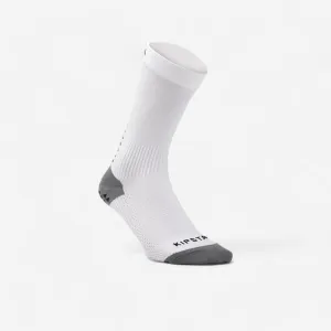 Kids' Football Grip Socks Viralto II MiD Club - White