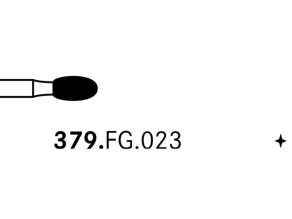Komet® 379 Egg Diamond Preparation Bur