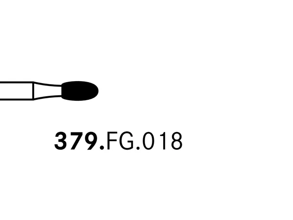 Komet® 379 Egg Diamond Preparation Bur