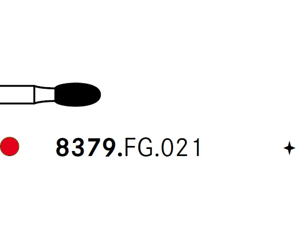 Komet® 8379 Egg Diamond Finishing Bur