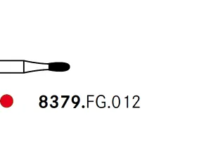 Komet® 8379 Egg Diamond Finishing Bur