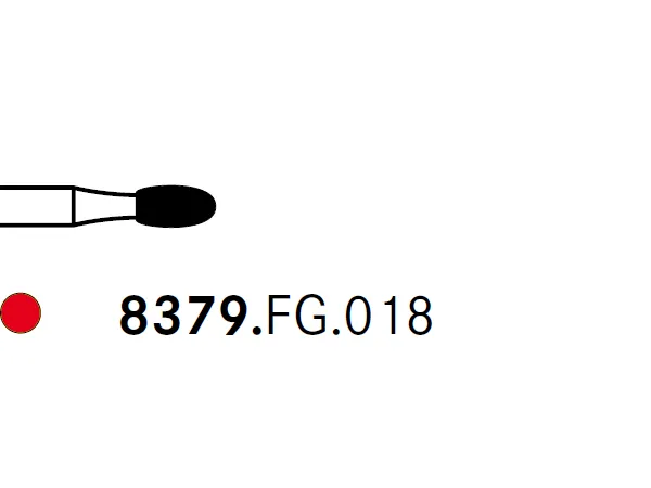 Komet® 8379 Egg Diamond Finishing Bur