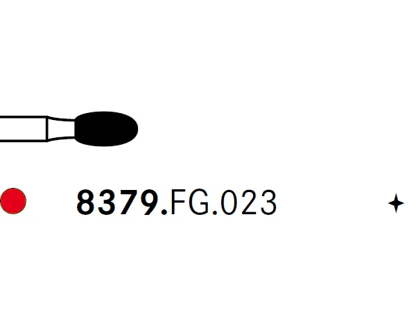 Komet® 8379 Egg Diamond Finishing Bur