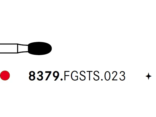 Komet® 8379 Egg Diamond Finishing Bur