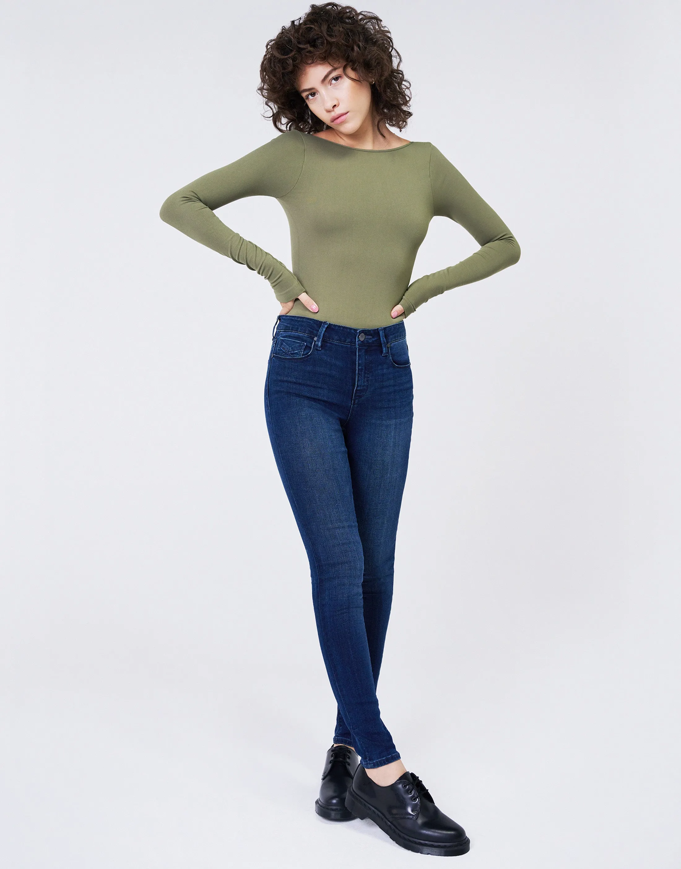 KORA Mid-Rise Skinny in Blue Star