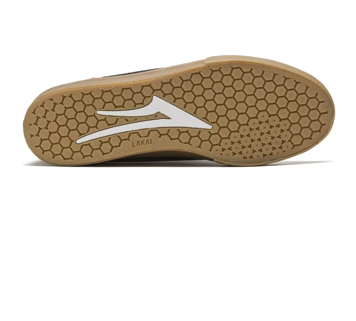 LAKAI SKATE SHOES: MANCHESTER Chocolate/Gum Suede. Size 8