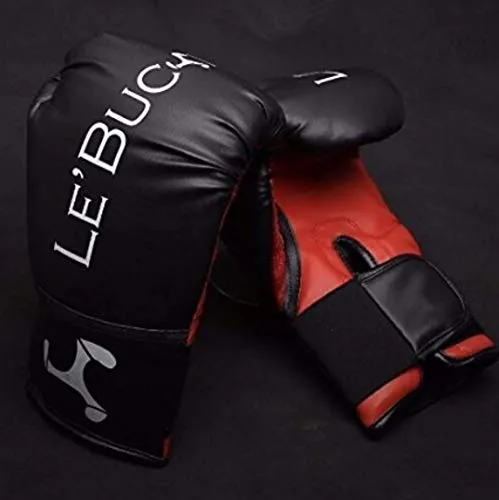Le Buckle Training Boxing Gloves 12 Oz (Black And Red)