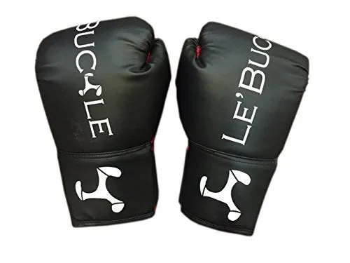 Le Buckle Training Boxing Gloves 12 Oz (Black And Red)