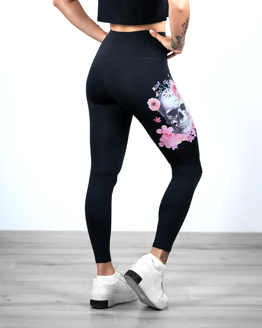Legging - NS Sirius Skull Flower