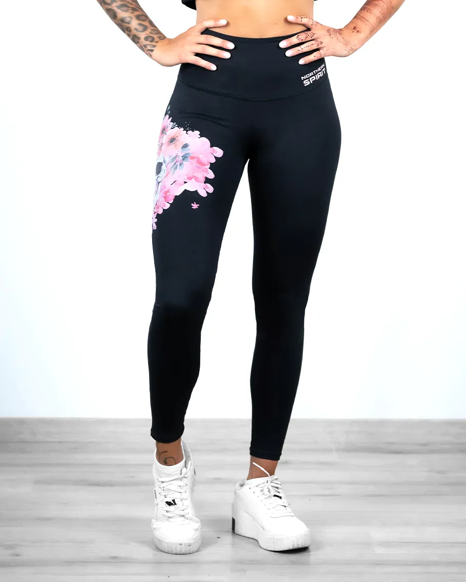 Legging - NS Sirius Skull Flower