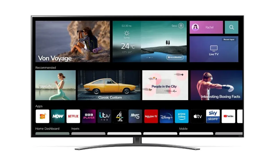 LG 55 Inch QNED HDR Ultra HD Smart TV 55QNED816QA