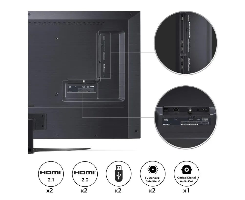 LG 55 Inch QNED HDR Ultra HD Smart TV 55QNED816QA