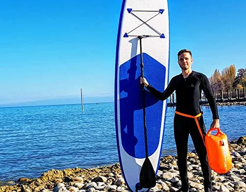 LimitlessXme Swim Buoy & Drybag - Safety for Swimmers, Open Water and Triathlon. Pull Buoy for Adults and Kids. Orange Signal Swimming Bubble