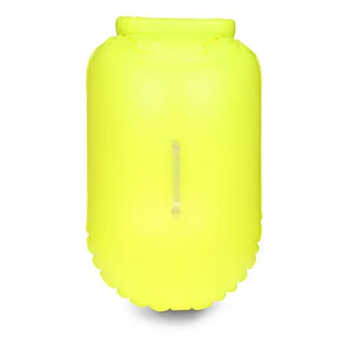 LimitlessXme Swim Buoy & Drybag - Safety for Swimmers, Open Water and Triathlon. Pull Buoy for Adults and Kids. Yellow Signal Swimming Bubble