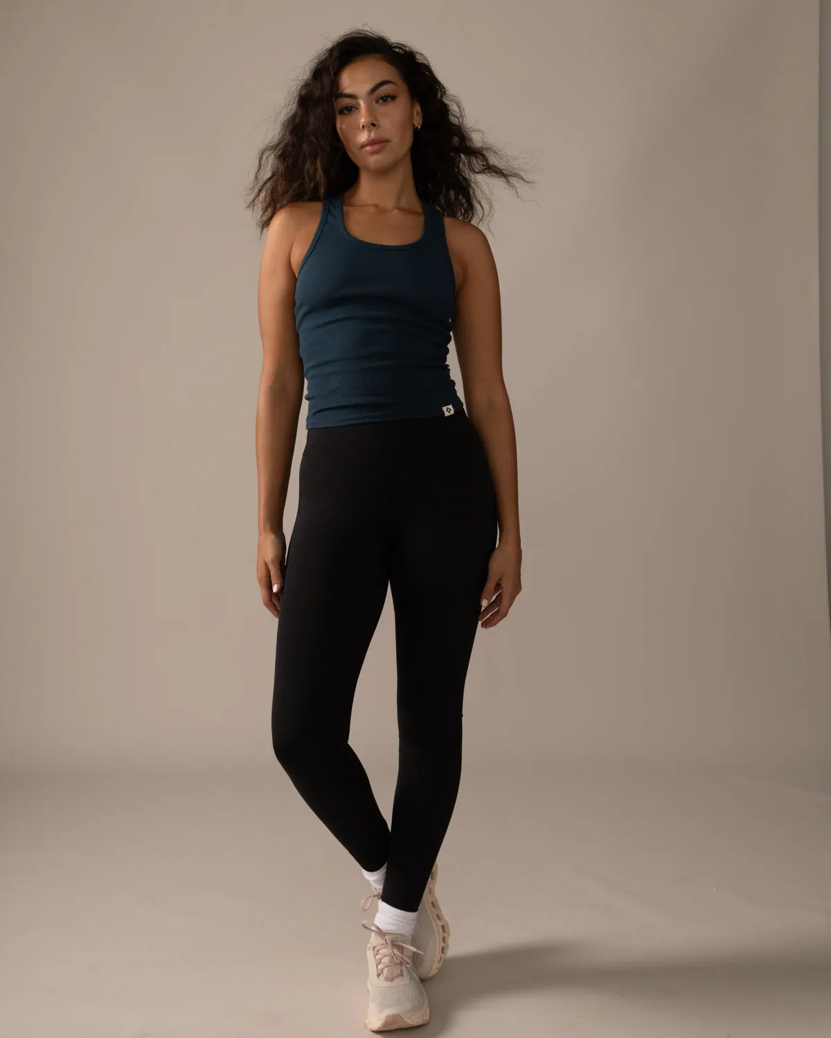 Long Mile-End Tank Top - Blue Lagoon