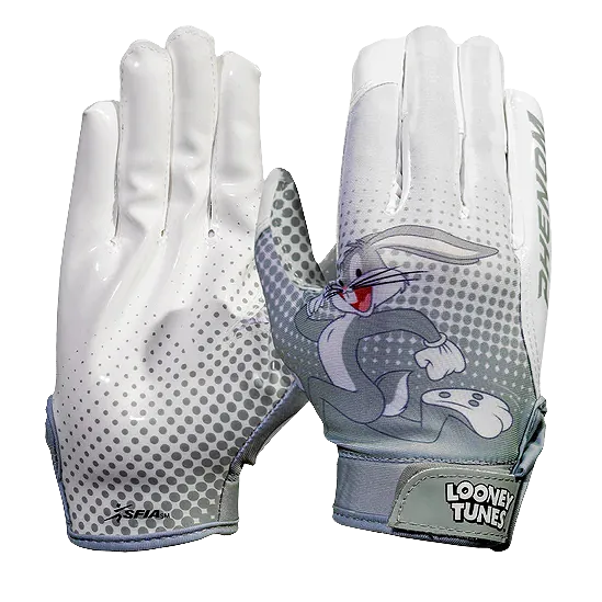 Looney Tunes Football Gloves - Bugs Bunny - VPS4 by Phenom Elite