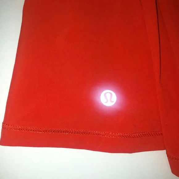 LULULEMON Circuit Breaker Pleated Tennis Skirt Skort True Red Womens Size 6