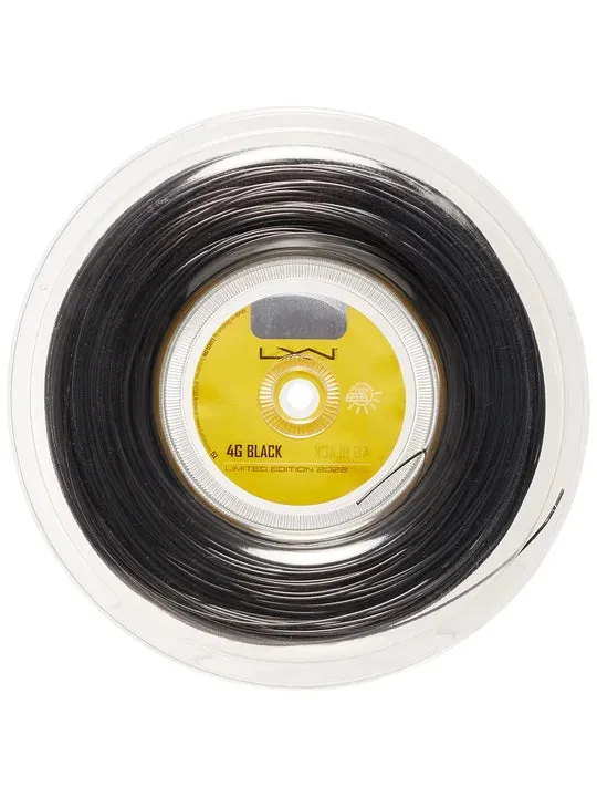 Luxilon 4G Limited Edition 2022 Tennis String Reel of Black 1.25mm 17g
