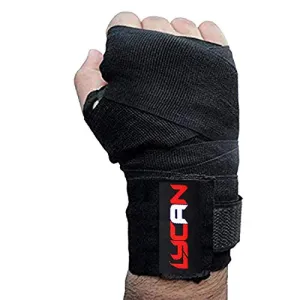 Lycan Boxing Wrap Black, Cotton