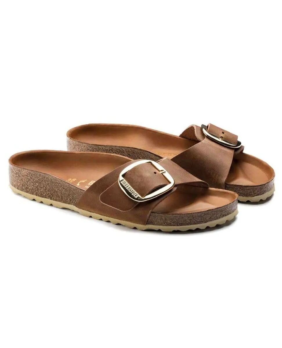 Madrid Big Buckle Leather Cognac