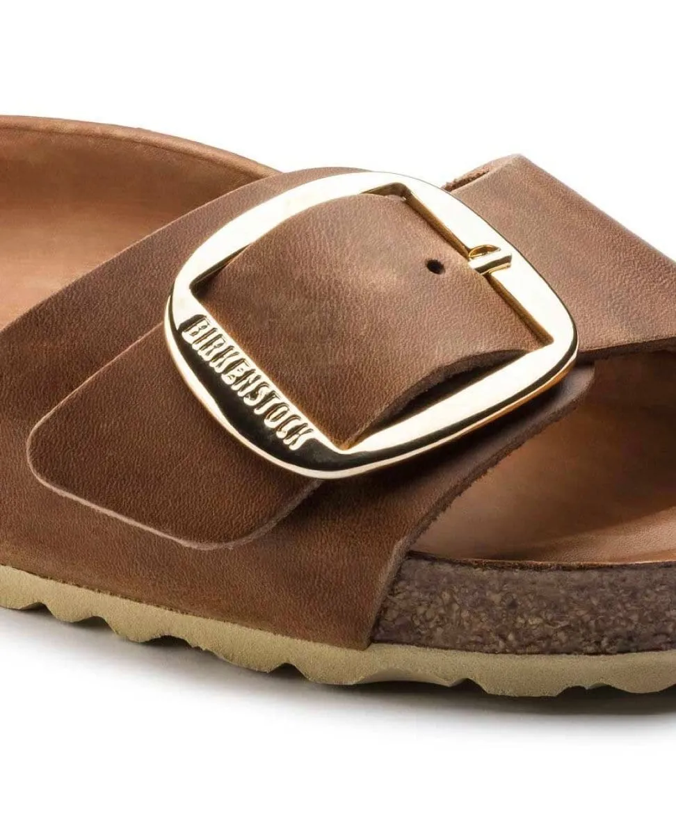 Madrid Big Buckle Leather Cognac