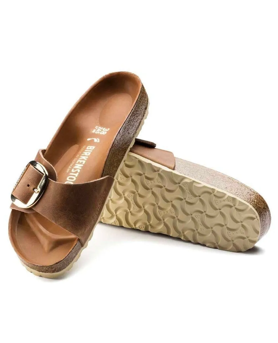 Madrid Big Buckle Leather Cognac