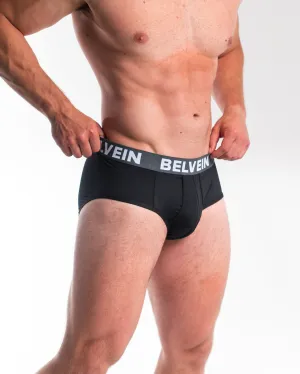 Men's Belvein Mesh Briefs - Black
