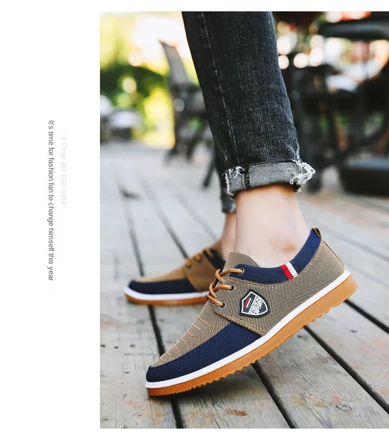 Men's Canvas Lace Up Sports Shoes