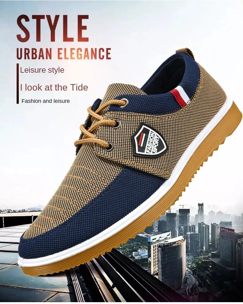 Men's Canvas Lace Up Sports Shoes