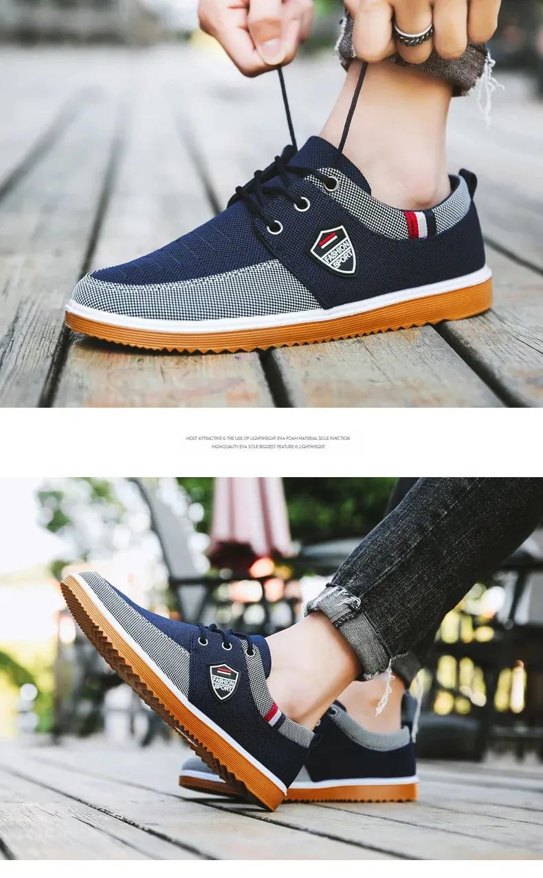 Men's Canvas Lace Up Sports Shoes