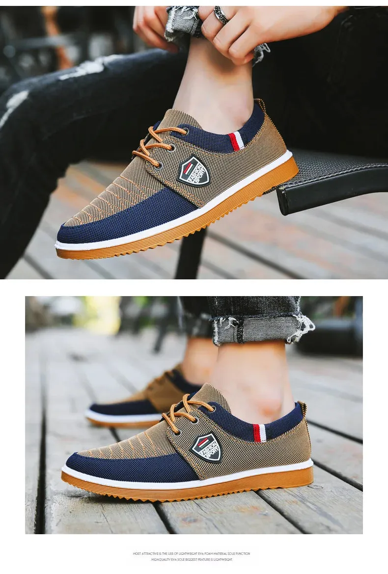 Men's Canvas Lace Up Sports Shoes