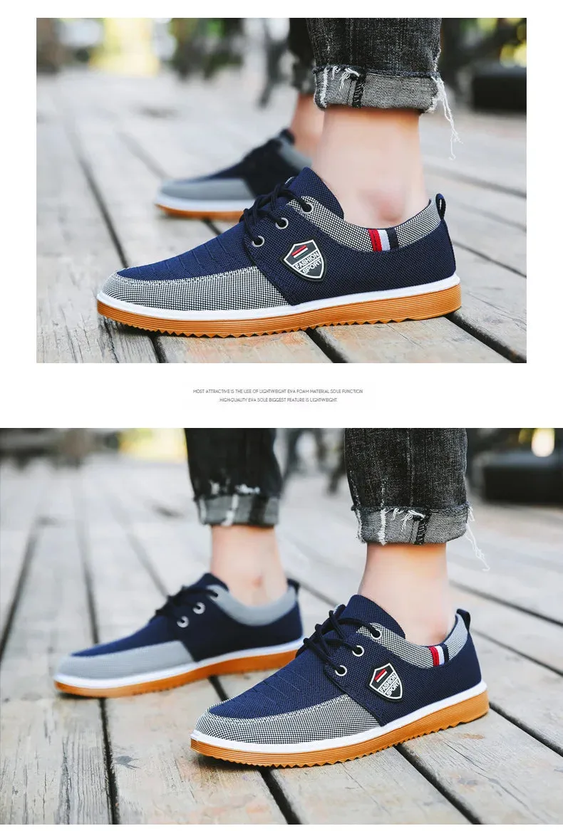 Men's Canvas Lace Up Sports Shoes