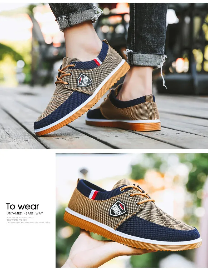 Men's Canvas Lace Up Sports Shoes