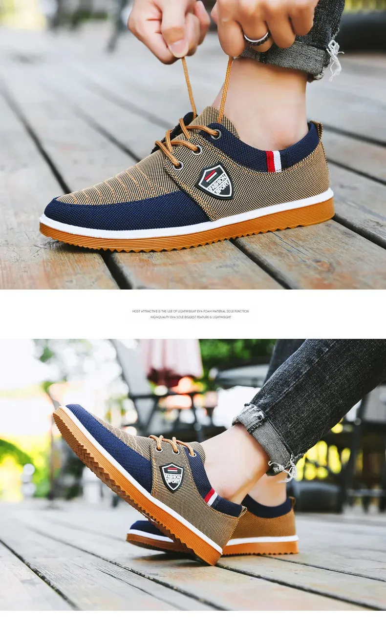 Men's Canvas Lace Up Sports Shoes
