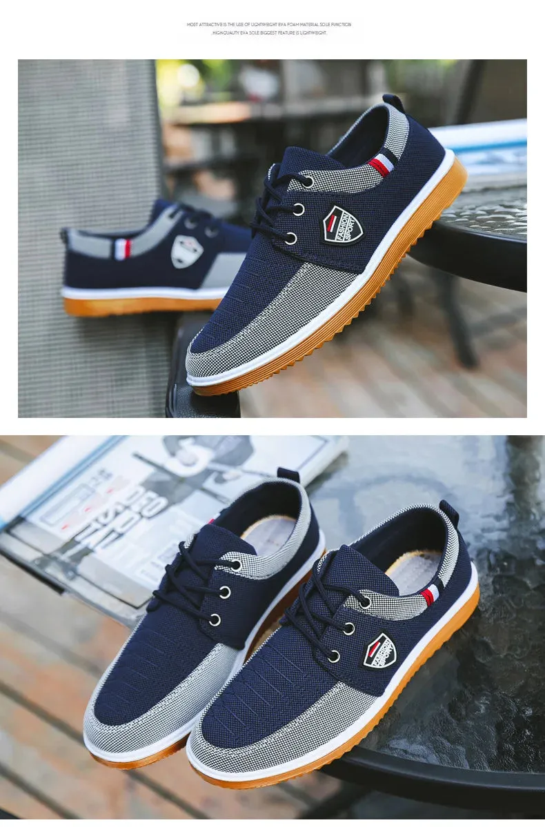 Men's Canvas Lace Up Sports Shoes