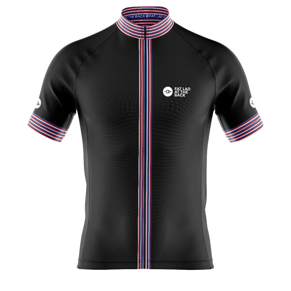 Mens Classic Black Cycling Jersey
