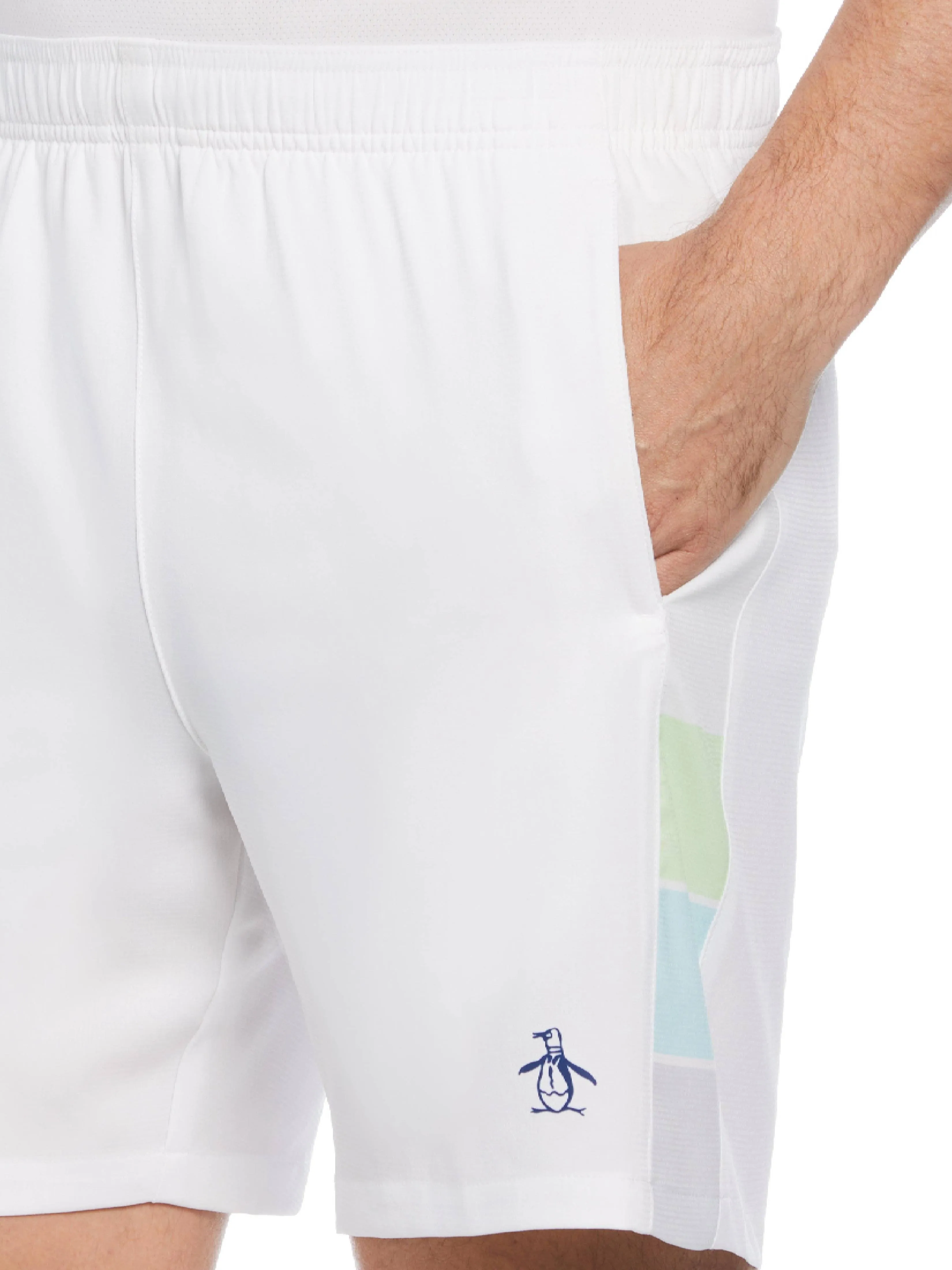 Men's Color Block Performance Tennis Shorts