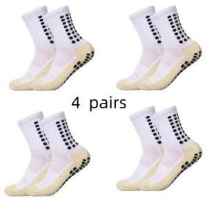 Men's Knee-High Soccer Socks with Non-Slip Grip Pad