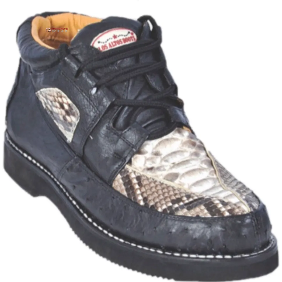 Men’s Los Altos Python With Ostrich Casual Shoes
