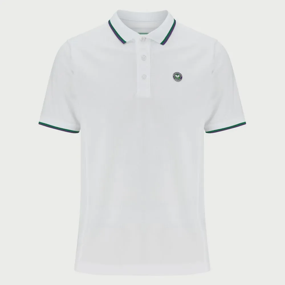 Men'S On Court Performance Polo - White