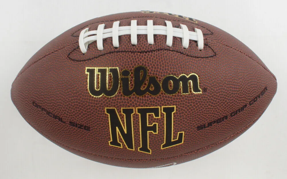 Mike Alstott Signed Wilson NFL Football (Beckett) Tampa Bay Buccaneer All Pro FB