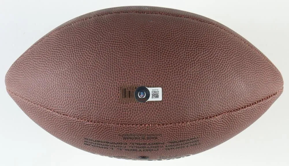 Mike Singletary Signed Chicago Bears Official NFL Football (Beckett) HOF LB