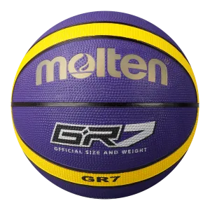 Molten BGR Rubber Basketball - Purple/Yellow