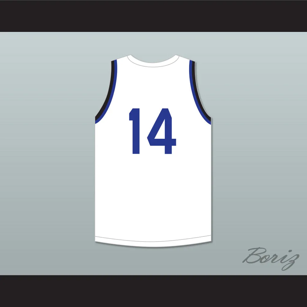 Moussa Diabate 14 IMG Academy White Basketball Jersey 1