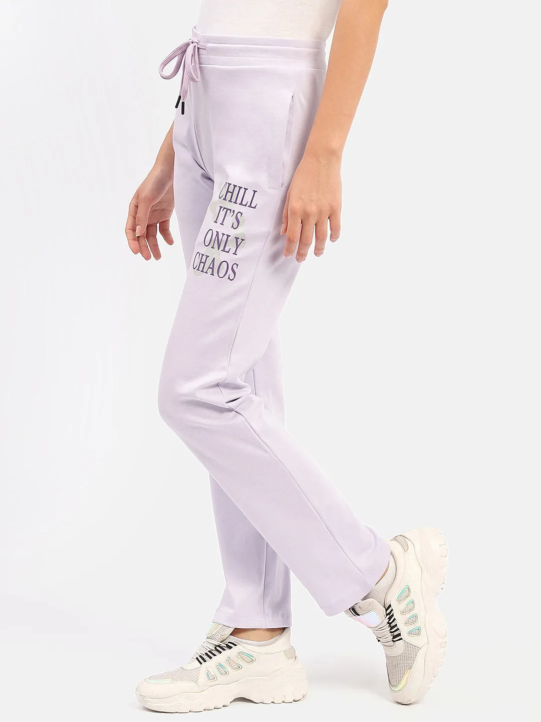 mSECRET Typography Mauve Track Bottom