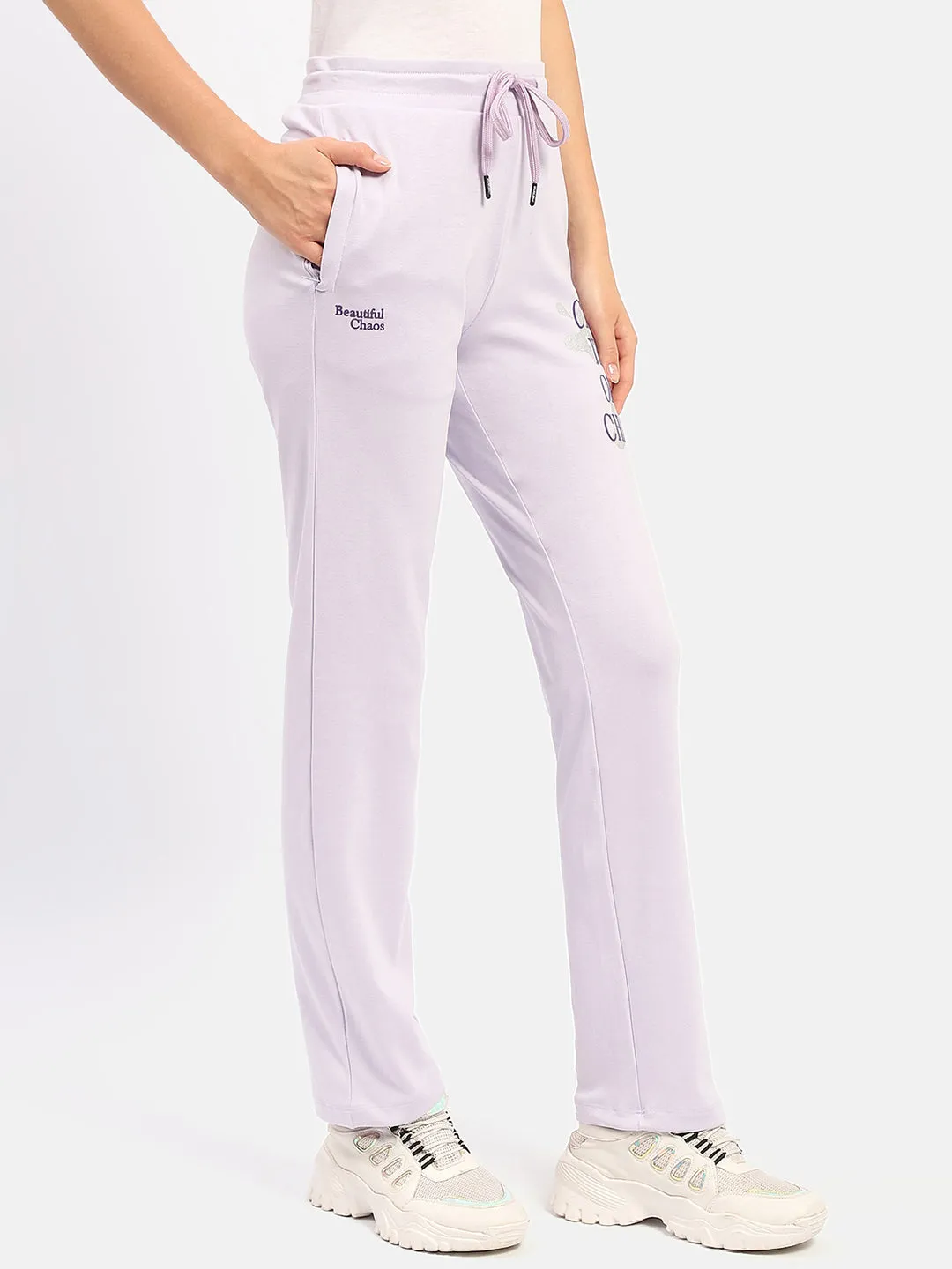 mSECRET Typography Mauve Track Bottom